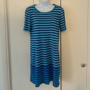 Tommy Bahama striped Cotton knit T-Shirt dress S